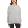 Danskin Ladies' Oversized Crewneck with Pocket, Light Heater Grey, Small view 1