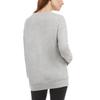 Danskin Ladies' Oversized Crewneck with Pocket, Light Heater Grey, Small view 3