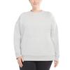 Danskin Ladies' Oversized Crewneck with Pocket, Light Heater Grey, Small view 4