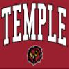 Temple University Owls Jumbo Arch Hooded Sweatshirt Cardinal view 2