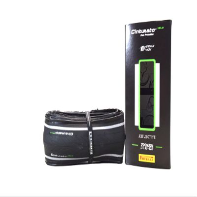 Pirelli Cinturato Velo TLR Reflective 32-622 700 x 32c Road Bike Tire Ultimate Protection for Confidence in Harsh Conditions - Versatile Design for Long-Distance Adventures (1 Tire)