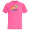 Kanu Surf Girls, Jade Rash Guard UPF 50+ Sun Protection Short Sleeve Swim Shirt, Sunset Neon Pink, 12 view 1