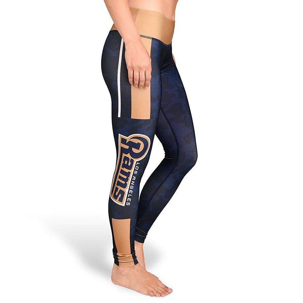 FOCO NFL Women's Team Stripe Leggings, Los Angeles Rams, Large