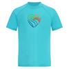 Kanu Surf Girls, Jade Rash Guard UPF 50+ Sun Protection Short Sleeve Swim Shirt, Sun-up Aqua, 8 view 1