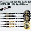 SHOT TAKER CO. EST. 2017 Soft Tip Darts Set - Professional Darts with Customizable Configuration, Aluminum & Plastic Shafts, O-Rings, Flights, Dart Tool, 50PC Extra 2BA Tips (19g-Black C-STC10443) view 2