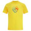 Kanu Surf girls Jade Upf 50+ Sun Protective Rashguard Swim Rash Guard Shirt, Sun-up Yellow, 10 Years US view 1