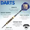 SHOT TAKER CO. EST. 2017 Soft Tip Darts Set - Professional Darts with Customizable Configuration, Aluminum & Plastic Shafts, O-Rings, Flights, Dart Tool, 50PC Extra 2BA Tips (18g-Blue B-STC10442) view 4