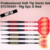 SHOT TAKER CO. EST. 2017 Soft Tip Darts Set - Professional Darts with Customizable Configuration, Aluminum & Plastic Shafts, O-Rings, Flights, Dart Tool, 50PC Extra 2BA Tips (19g-Red A-STC10441) view 2