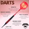 SHOT TAKER CO. EST. 2017 Soft Tip Darts Set - Professional Darts with Customizable Configuration, Aluminum & Plastic Shafts, O-Rings, Flights, Dart Tool, 50PC Extra 2BA Tips (19g-Red A-STC10441) view 4