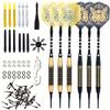 SHOT TAKER CO. EST. 2017 Soft Tip Darts Set - Professional Darts with Customizable Configuration, Aluminum & Plastic Shafts, O-Rings, Flights, Dart Tool, 50PC Extra 2BA Tips (18g-Grey D-STC10444) view 1