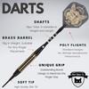 SHOT TAKER CO. EST. 2017 Soft Tip Darts Set - Professional Darts with Customizable Configuration, Aluminum & Plastic Shafts, O-Rings, Flights, Dart Tool, 50PC Extra 2BA Tips (18g-Grey D-STC10444) view 4