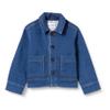 Amazon Essentials Unisex Kids' Relaxed Fit Denim Chore Jacket, Medium Indigo Wash, Large view 1