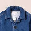 Amazon Essentials Unisex Kids' Relaxed Fit Denim Chore Jacket, Medium Indigo Wash, Large view 4