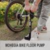 MOHEGIA Bike Floor Pump with Gauge,Air Bicycle Pump Inflator with High Pressure 160 PSI,Fits Schrader and Presta Valve view 2