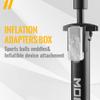 MOHEGIA Bike Floor Pump with Gauge,Air Bicycle Pump Inflator with High Pressure 160 PSI,Fits Schrader and Presta Valve view 4