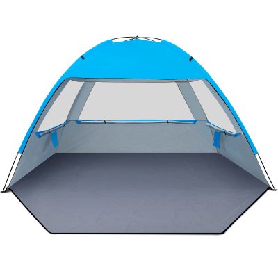 Gorich Beach Shade Tent for 4-5 Person with UPF 50+ UV Protection, Portable Sun Shelter Canopy, Lightweight & Easy Setup Cabana, Blue