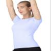 MathCat Workout Shirts for Women,Workout Tops for Women Short Sleeve,Yoga T Shirts for Women,Breathable Athletic Gym Shirts Blue view 2