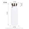 MAIKESUB 4 Pcs 20oz Sublimation Stainless Steel Sports Water Bottle Double Wall Insulated Bottle with Handle and Leak-Proof Lid for Cyclists Runners Hikers Gift (White) view 2