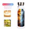 MAIKESUB 4 Pcs 20oz Sublimation Stainless Steel Sports Water Bottle Double Wall Insulated Bottle with Handle and Leak-Proof Lid for Cyclists Runners Hikers Gift (White) view 4