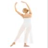 Sywiyi Womens Lyrical Asymmetrical Mesh Split Dress Spaghetti Strap Leotard Dress Ballet Dance Costumes White X-Large view 4
