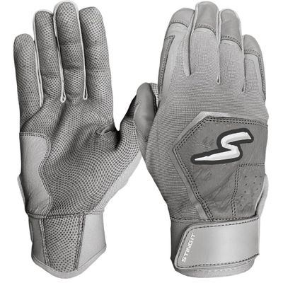 Stinger Sports Color Crush Batting Gloves, Smoke, Youth XL