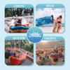 Chillbo Shwaggins Inflatable Couch  No-Pump Setup, Ripstop Polyester, Stability Pegs, Fun Prints, Portable Air Lounger for Beach, Camping, Festivals, and Tailgating - Desert Daydream view 3