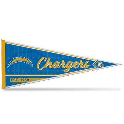 Rico Industries NFL Football Los Angeles Chargers Classic 12" x 30" Felt Wall Dcor Pennant - Great for Home/Bed Room/Man Cave Dcor