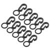 MECCANIXITY Camping Snaps Hooks Plastic Buckles, 8mm Hole Clip Accessories for Tent Canopy, Black Pack of 20 view 1