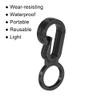 MECCANIXITY Camping Snaps Hooks Plastic Buckles, 8mm Hole Clip Accessories for Tent Canopy, Black Pack of 20 view 4