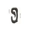 MECCANIXITY Camping Snaps Hooks Plastic Buckles, 4mm Hole Clip Accessories for Tent Canopy, Black Pack of 10 view 2