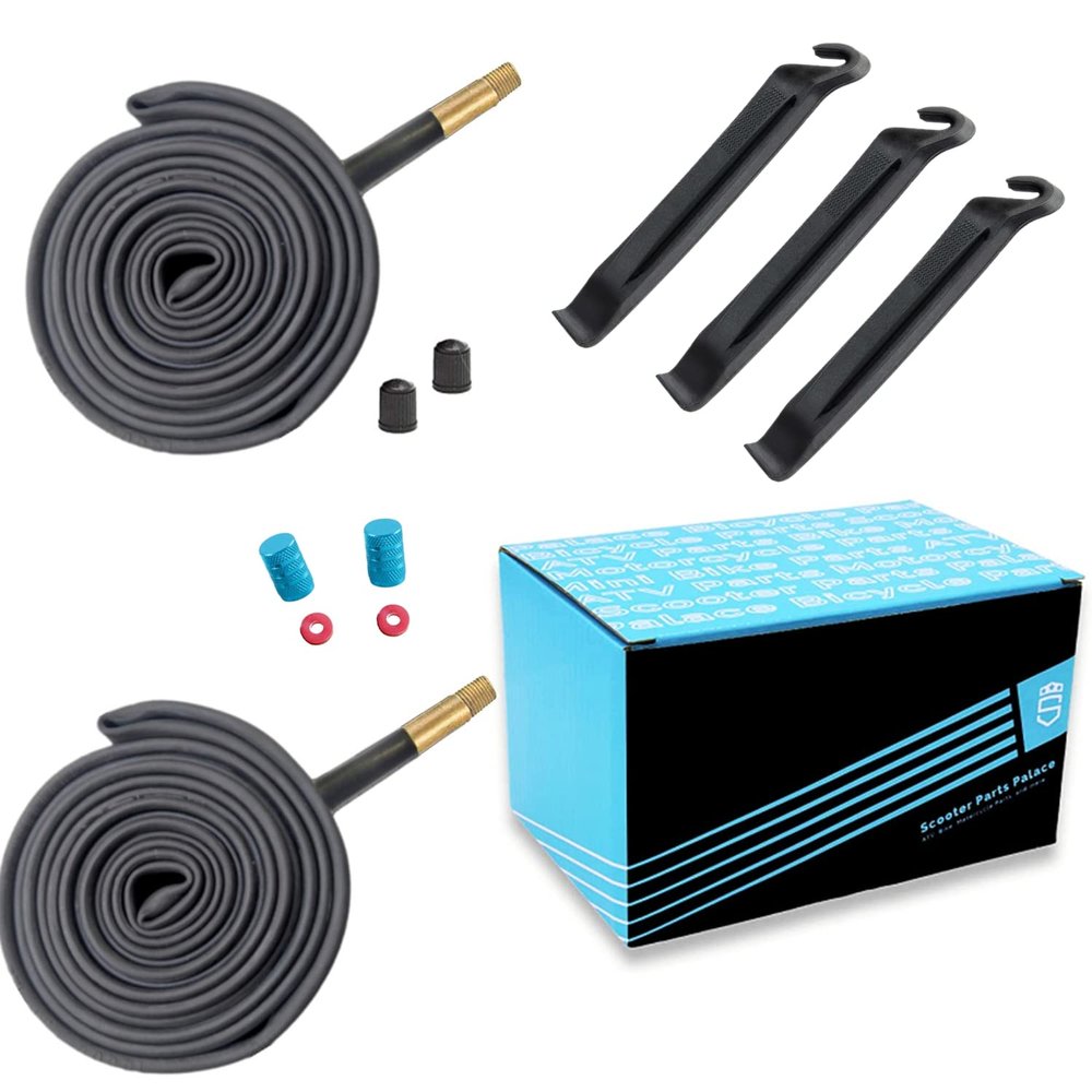 700x38c Bike Tube 700x38c Inner Tube 28" x1-3/8 1-5/8"Road Bike Tube 700x35c 700x36c 700x37c 700x39c 700x40c 700x41c 700x42c 700x43c Bike Tubes 2Pack (700x35/43C-48mm, Schrader)