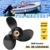 MiBarco 10 3/8 x 13 (10 Spline Tooth) Parts No.48-19640A40 Upgrade Aluminum Boat Outboard Propeller Compatible with Mercury Engines 9.9/15/18/20/25HP RH view 2