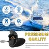 MiBarco 10 3/8 x 13 (10 Spline Tooth) Parts No.48-19640A40 Upgrade Aluminum Boat Outboard Propeller Compatible with Mercury Engines 9.9/15/18/20/25HP RH view 4