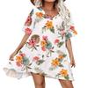 Aoulaydo Swimsuit Cover Ups for Women Sexy Beach Cover Up Dress Short Sleeves Bathing Suit Coverup view 1