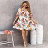 Aoulaydo Swimsuit Cover Ups for Women Sexy Beach Cover Up Dress Short Sleeves Bathing Suit Coverup view 3