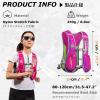 YAPJEB Running Hydration Vest, Hiking Backpack with 2 pcs 250 ML Water Bottle Gear, Reflective Bag Accessories for Trail Marathon Jogging Cycling for Women Men(Blue) view 2