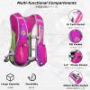 YAPJEB Running Hydration Vest, Hiking Backpack with 2 L Water Bladder, Insulated Bag Accessories for Trail Marathon Jogging Cycling for Women Men(Black&Grey) view 4