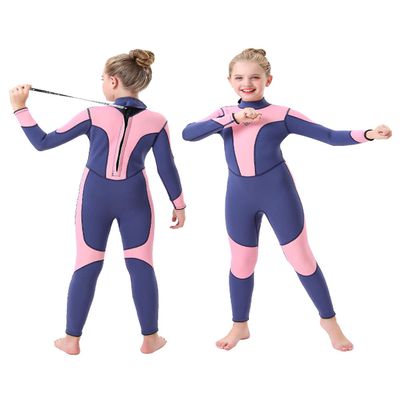 Seaskin Kids Wetsuit for Girls Toddler 3mm Back Zip Thermal Swimsuits Size 12