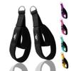 Lights Mountain Durable Pilates Double Loop D-Ring Straps - Padded Handles for Reformer, Yoga & Home Gym Workouts (black M) view 1