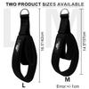 Lights Mountain Durable Pilates Double Loop D-Ring Straps - Padded Handles for Reformer, Yoga & Home Gym Workouts (black M) view 2