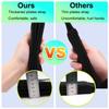 Lights Mountain Durable Pilates Double Loop D-Ring Straps - Padded Handles for Reformer, Yoga & Home Gym Workouts (black M) view 3