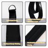 Lights Mountain Durable Pilates Double Loop D-Ring Straps - Padded Handles for Reformer, Yoga & Home Gym Workouts (black M) view 4