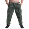 Men's Lightweight Casual Pants Elastic Waist Pull On Work Travel Boys Husky Pants Dark Grey 30 view 1