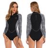Seaskin Womens One Piece Long Sleeves Shorty Wetsuit 2mm view 1