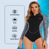 Seaskin Womens One Piece Long Sleeves Shorty Wetsuit 2mm view 4