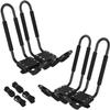 PIRIPARA Kayak Roof Rack 2 Pairs J-Bar Carrier Holder for Canoe, SUV, Cars, Truck, Surf Ski, Car Top Mount Racks for Trip, Set of 4 view 1