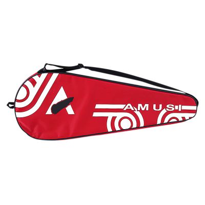 2 Player Badminton Racket Bag Waterproof Lightweight Racket Cover Bag Portable Squash Racket Cover Case Multi-use Sport Equipment Shoulder Bag with Zipper Closure & Adjustable Strap