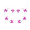 1 Pair Glitter Butterfly Cuff Earrings Zirconia Crystal No Piercing Fake Adjustable Ear Cuff Clip Wrap Around for Women Wrap Crawler Jewelry-Rose view 1