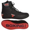 FISTRAGE Leather Kick Boxing Shoes Fighting Sports Master Training Mesh Unisex Pro Men's and Youth Genuine Boot Light Weight | Black Color Boxing Shoes for Adults (Black Low-Top, 45) view 1