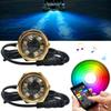 NBWDY 2Pcs RGBW 1/2" NPT LED Boat Drain Plug Light 12V Underwater Boat Trailer Light,No Holes to Drill,RF APP Control Marine Boat LED Light for Fishing Swimming Diving view 2